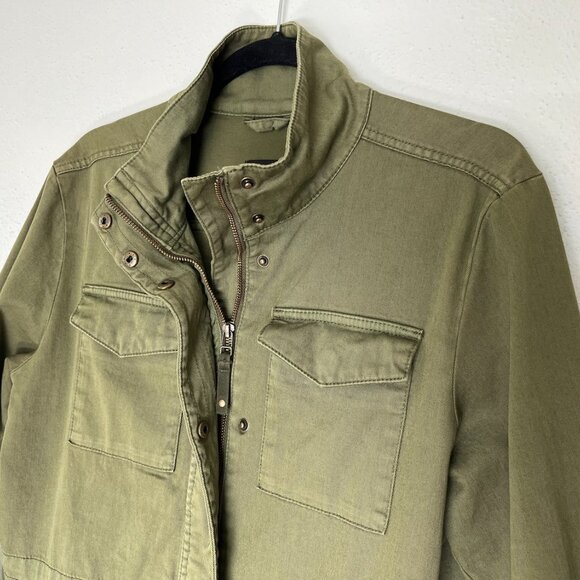 Womens PrAna Sancho Jacket EUC Size M Olive Green Military Cargo Pocket - Picture 11 of 16